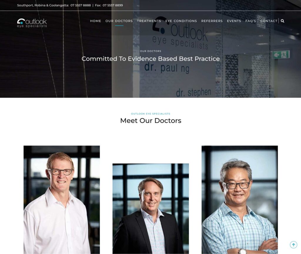 Case Study - Health - Outlook Eye Specialists - Doctors